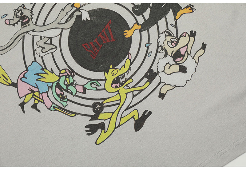 SAINT MICHAEL KEEP FASHINON letter print T-Shirts