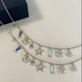 Chanel 25C Ocean Fish Dangle Necklace Bracelet